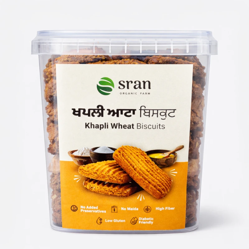 Khapli Wheat Desi Ghee Biscuit- Shakkar